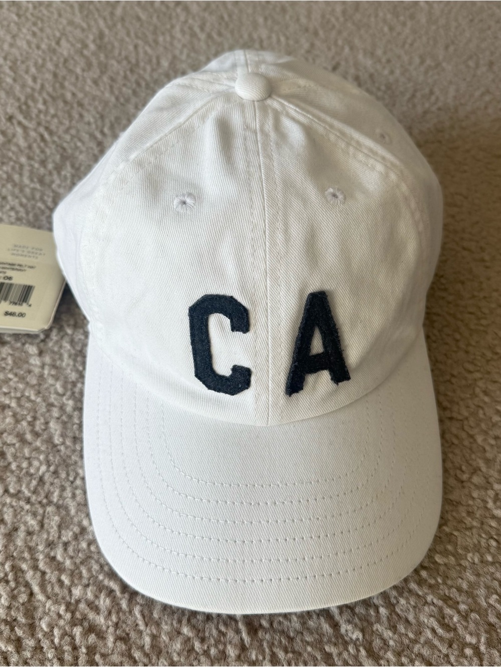 Faherty White California Baseball Cap
